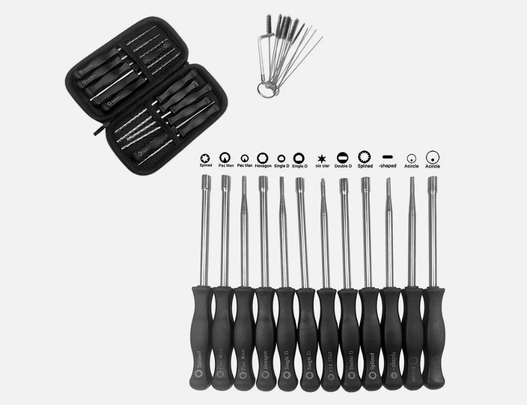 12PCS/Bag Multifunctional Screwdriver Set Carburetor Adjustment Tool Multi-head Tune-up Bolt Car Repair Maintenance Tools Kits