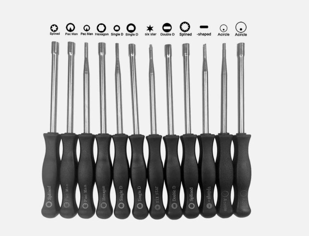 12PCS/Bag Multifunctional Screwdriver Set Carburetor Adjustment Tool Multi-head Tune-up Bolt Car Repair Maintenance Tools Kits