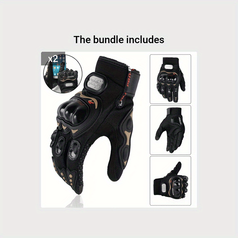 Suitable For Motorcycles, Road Bikes, Off-road Motorcycles, Spring, Summer, Autumn, And Winter Unisex Finger Touch Screen Gloves For Men And Women, Breathable Cycling Gloves, Motorcycle Gloves, Bicycle Gloves. Christmas Gift