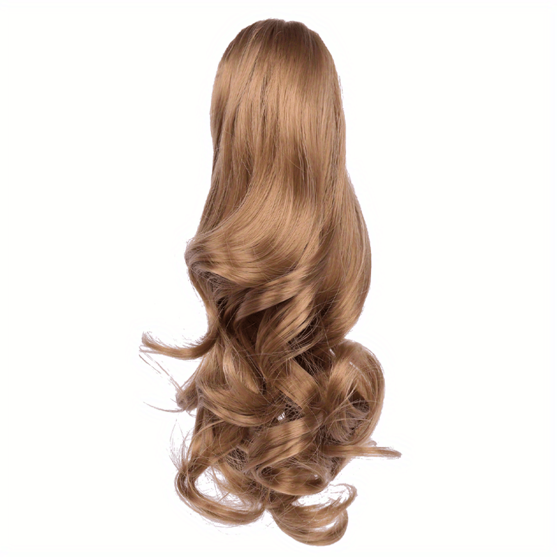 Claw Clip In Body Wave Hair Extensions Long Curly Wavy Ponytail Hair Extensions Synthetic Hair Pieces for Women Girls, Quick Hairstyle, Clip In Hair, Fashionable Wig, Loose Wave, Durable Clipins, Highquality Extensions, Wavy