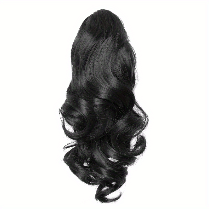Claw Clip In Body Wave Hair Extensions Long Curly Wavy Ponytail Hair Extensions Synthetic Hair Pieces for Women Girls, Quick Hairstyle, Clip In Hair, Fashionable Wig, Loose Wave, Durable Clipins, Highquality Extensions, Wavy