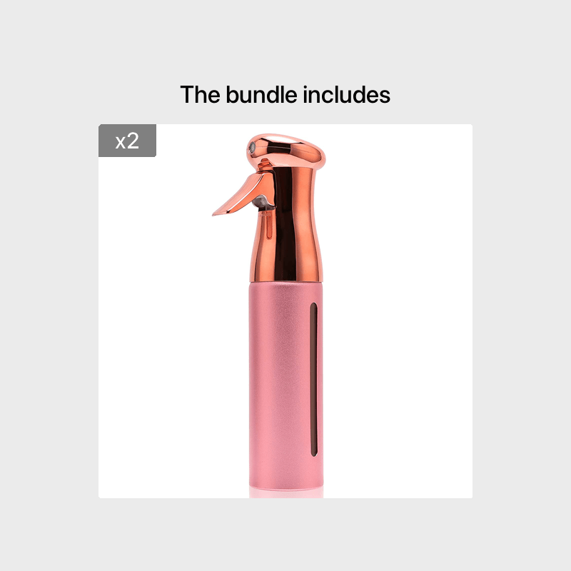 1pcs 300ml Electroplating Continuous Spray Bottle Automatic High-pressure Spray Bottle Hairdressing Alcohol Disinfection Spray Bottle