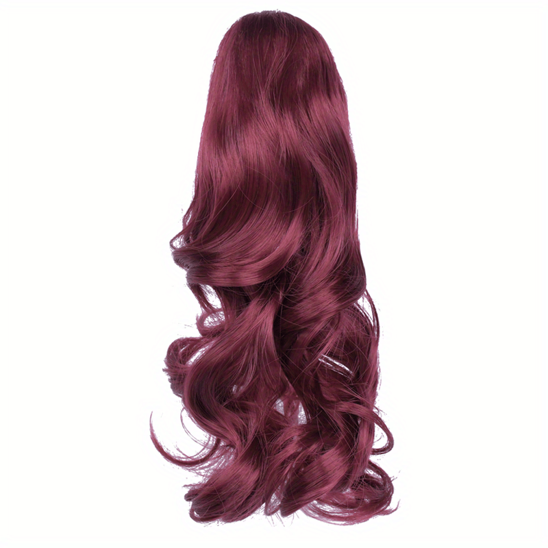 Claw Clip In Body Wave Hair Extensions Long Curly Wavy Ponytail Hair Extensions Synthetic Hair Pieces for Women Girls, Quick Hairstyle, Clip In Hair, Fashionable Wig, Loose Wave, Durable Clipins, Highquality Extensions, Wavy