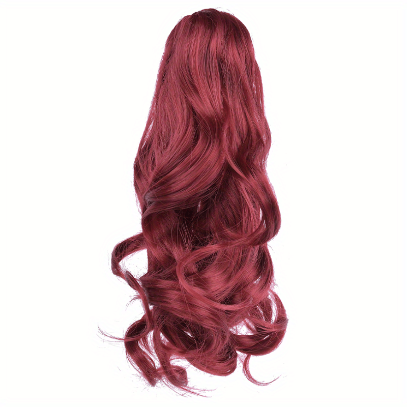 Claw Clip In Body Wave Hair Extensions Long Curly Wavy Ponytail Hair Extensions Synthetic Hair Pieces for Women Girls, Quick Hairstyle, Clip In Hair, Fashionable Wig, Loose Wave, Durable Clipins, Highquality Extensions, Wavy