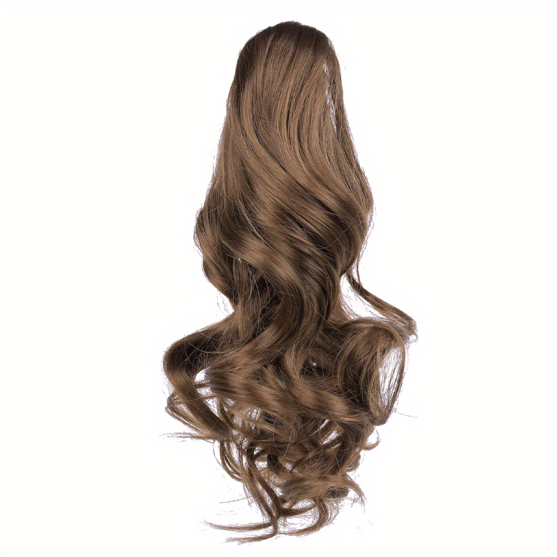 Claw Clip In Body Wave Hair Extensions Long Curly Wavy Ponytail Hair Extensions Synthetic Hair Pieces for Women Girls, Quick Hairstyle, Clip In Hair, Fashionable Wig, Loose Wave, Durable Clipins, Highquality Extensions, Wavy
