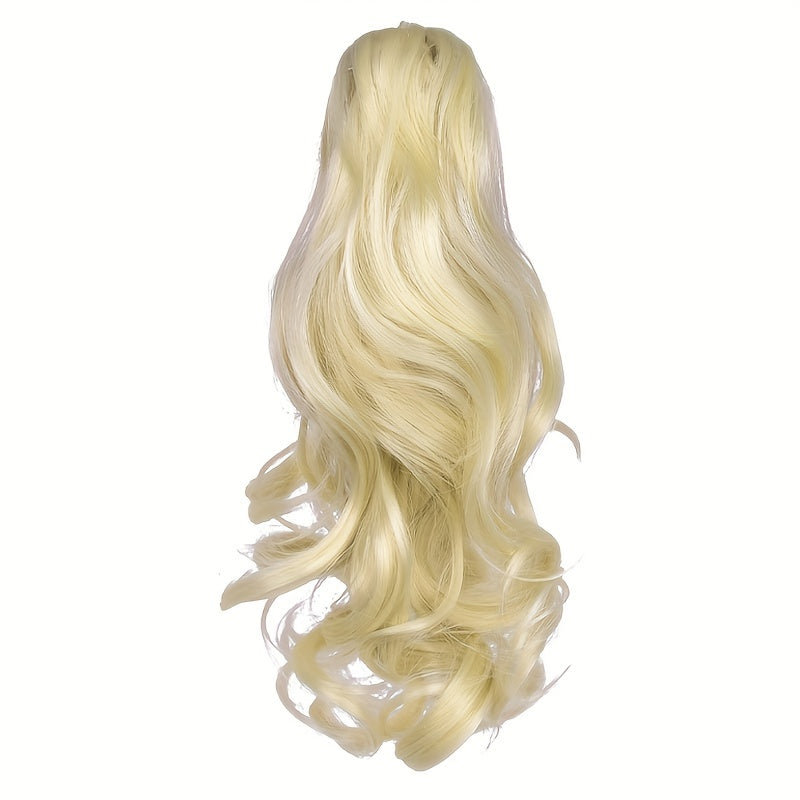 Claw Clip In Body Wave Hair Extensions Long Curly Wavy Ponytail Hair Extensions Synthetic Hair Pieces for Women Girls, Quick Hairstyle, Clip In Hair, Fashionable Wig, Loose Wave, Durable Clipins, Highquality Extensions, Wavy