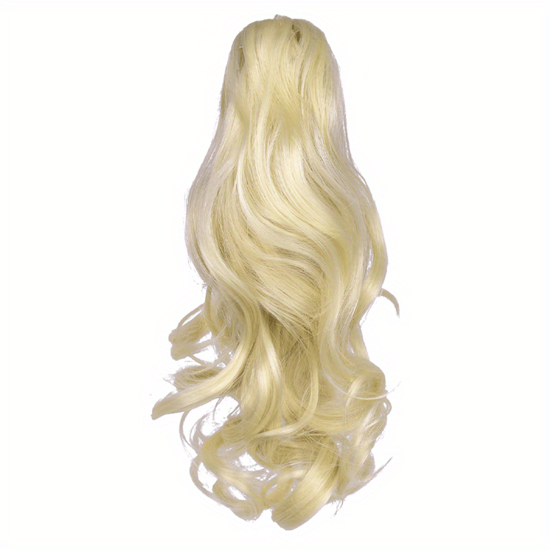 Claw Clip In Body Wave Hair Extensions Long Curly Wavy Ponytail Hair Extensions Synthetic Hair Pieces for Women Girls, Quick Hairstyle, Clip In Hair, Fashionable Wig, Loose Wave, Durable Clipins, Highquality Extensions, Wavy