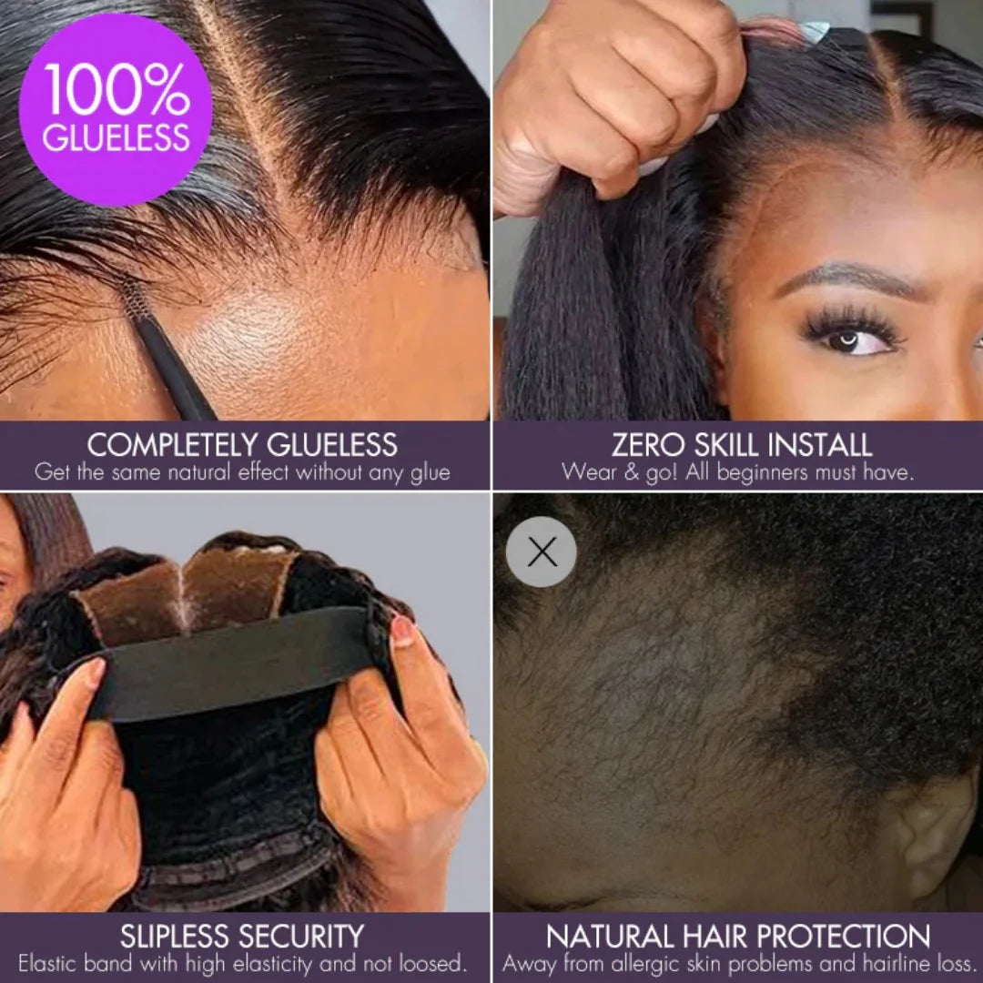 Reddish Brown Water Wave Glueless 7x5 Closure Lace Short Curly Wig 200% Density Burgundy 13x4 Lace Frontal Deep Wave Bob Wig