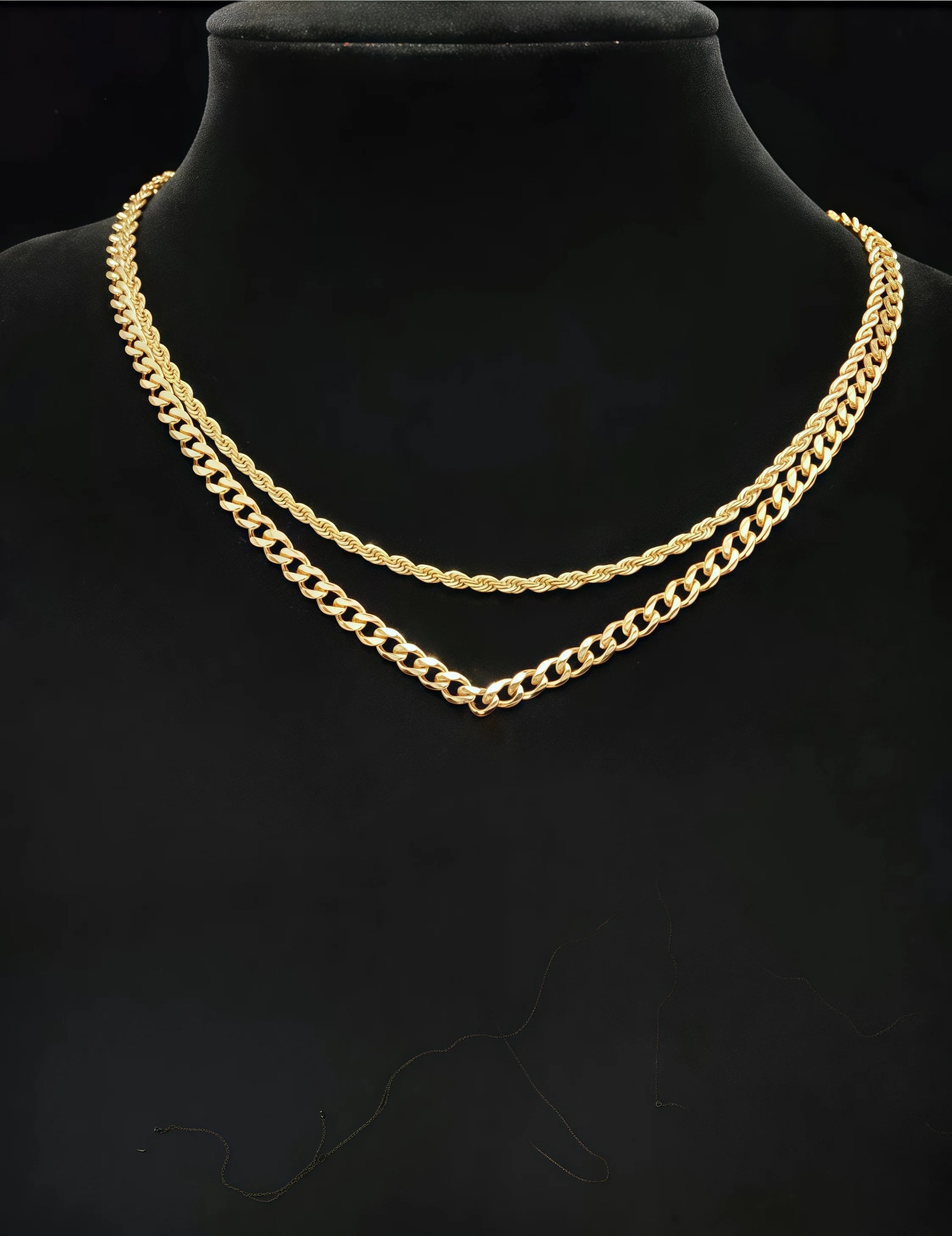 Minimalist Gold-Plated Hollow Cross Pendant with Clasp Stainless Steel Chain Necklace for Women, Women's Pendant Necklace