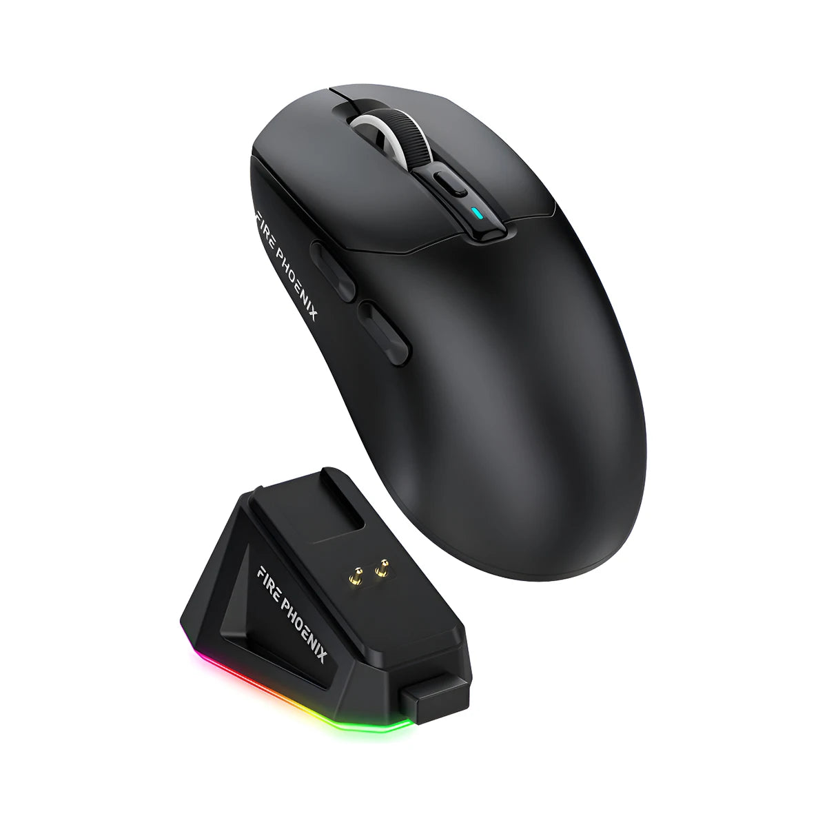 2.4g Tri Mode 24000DPI Paw3311 With Dock Charging Fire Phoenix Bk-r3x Bluetooth Wireless Gamer Mouse