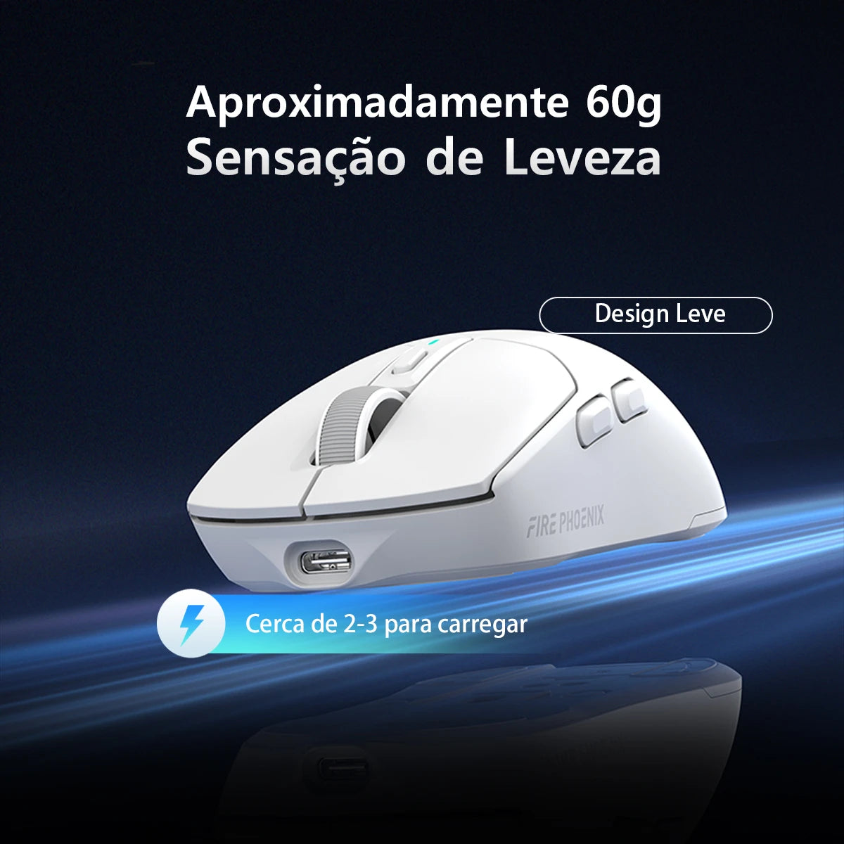 2.4g Tri Mode 24000DPI Paw3311 With Dock Charging Fire Phoenix Bk-r3x Bluetooth Wireless Gamer Mouse