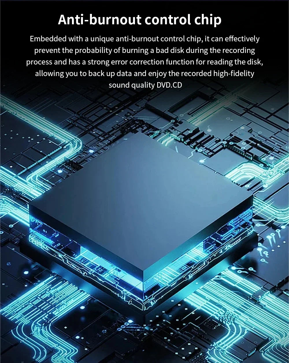 External DVD Drive 2 in 1 USB 3.0 Type-C Portable DVD RW CD Writer Drive Reader Player Optical Drives for Laptop PC DVD Burner