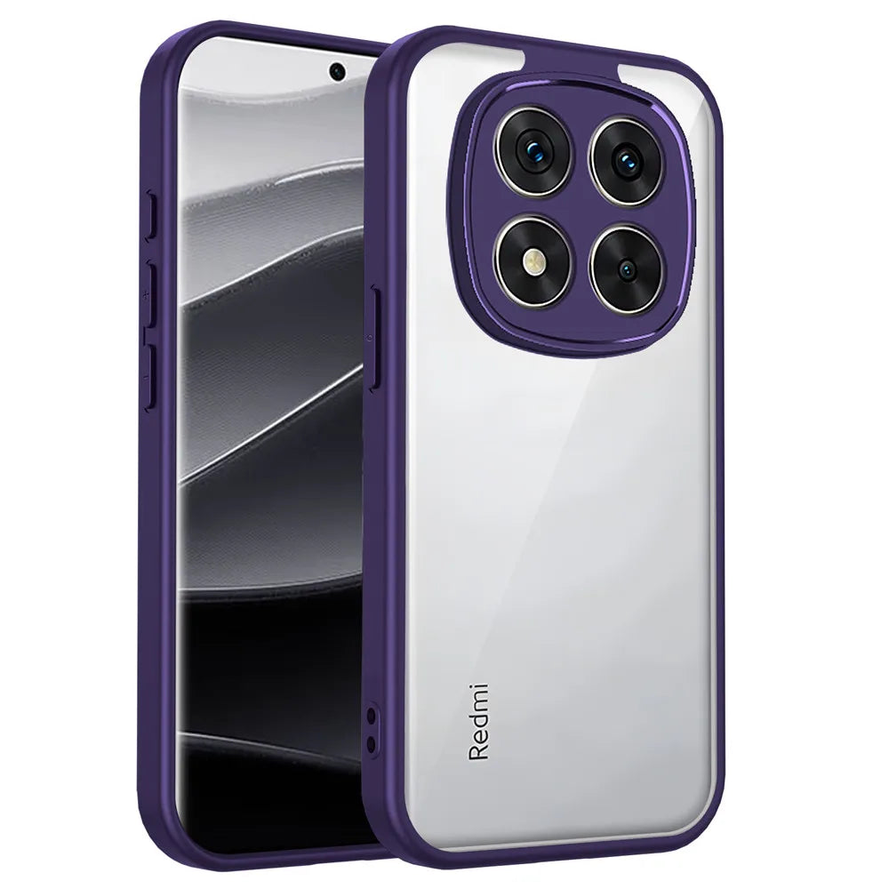 Redmi Note14Pro 5G Armor Shockproof Phone Case For Xiaomi Redmi Note 14 14Pro 13 14ProPlus Pro+ Matte Acrylic Clear Hard Cover