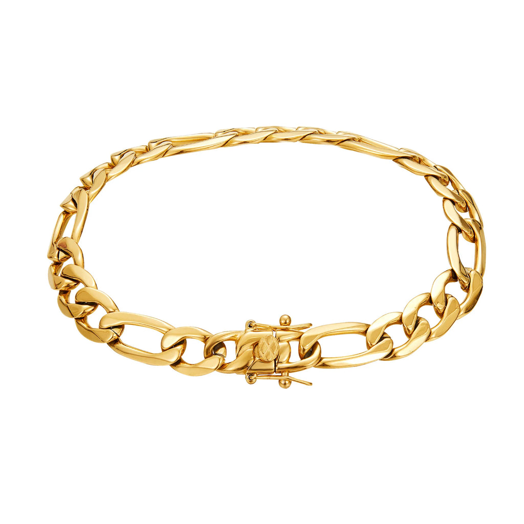 8mm Stainless Steel 1:3 NK Link Chains Necklaces 18K Gold-plated for  Unisex Hip Hop Bracelet Bling Iced Out Rapper Jewelry Gift