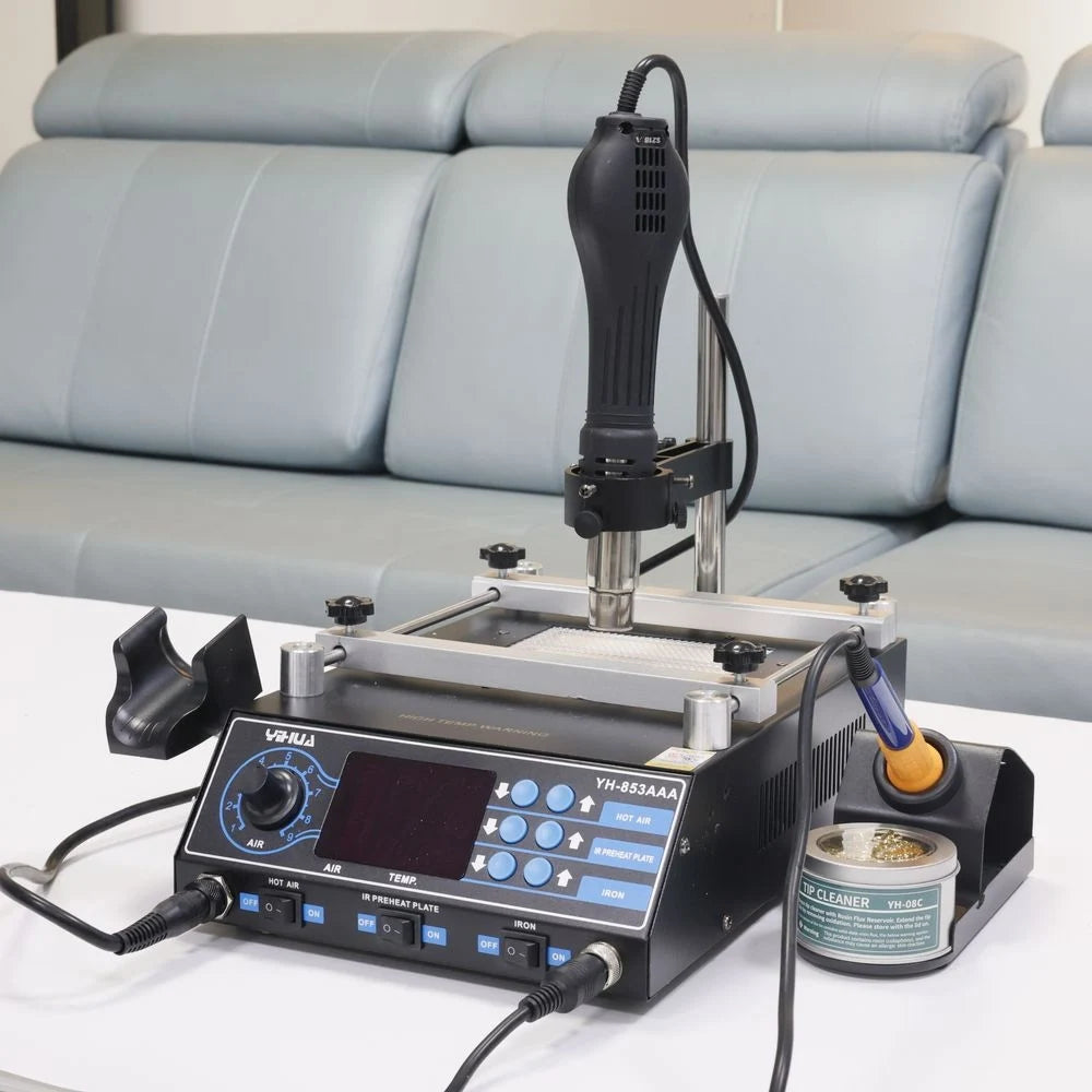 YIHUA 853AAA Preheating Rework Soldering Station 3in 1 Hot Air Gun Soldering Iron Welding Repair Tools BGA Desoldering Stations