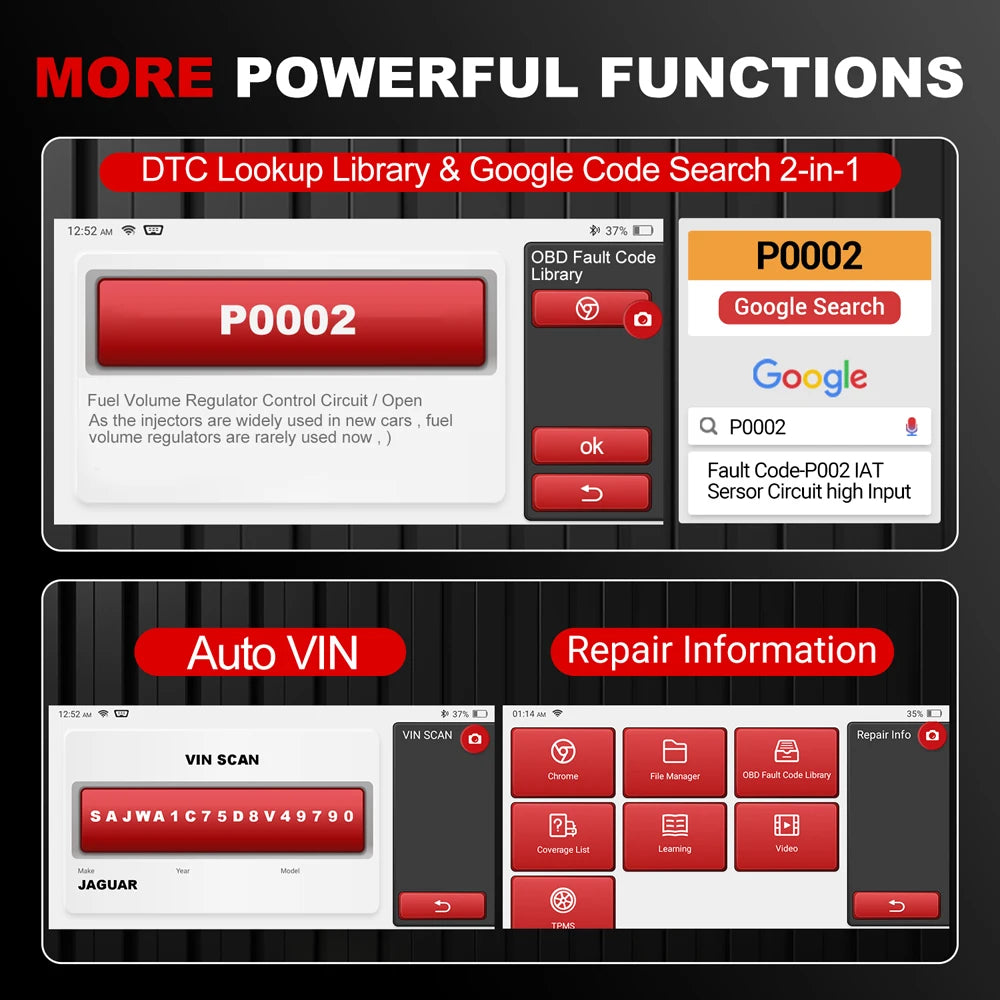 KINGBOLEN S6 OBD2 Scanner All System Car Diagnostic Tools 28 Service BMS/TPMS/ABS Bleeding FCA AutoAuth Lifetime Free Update