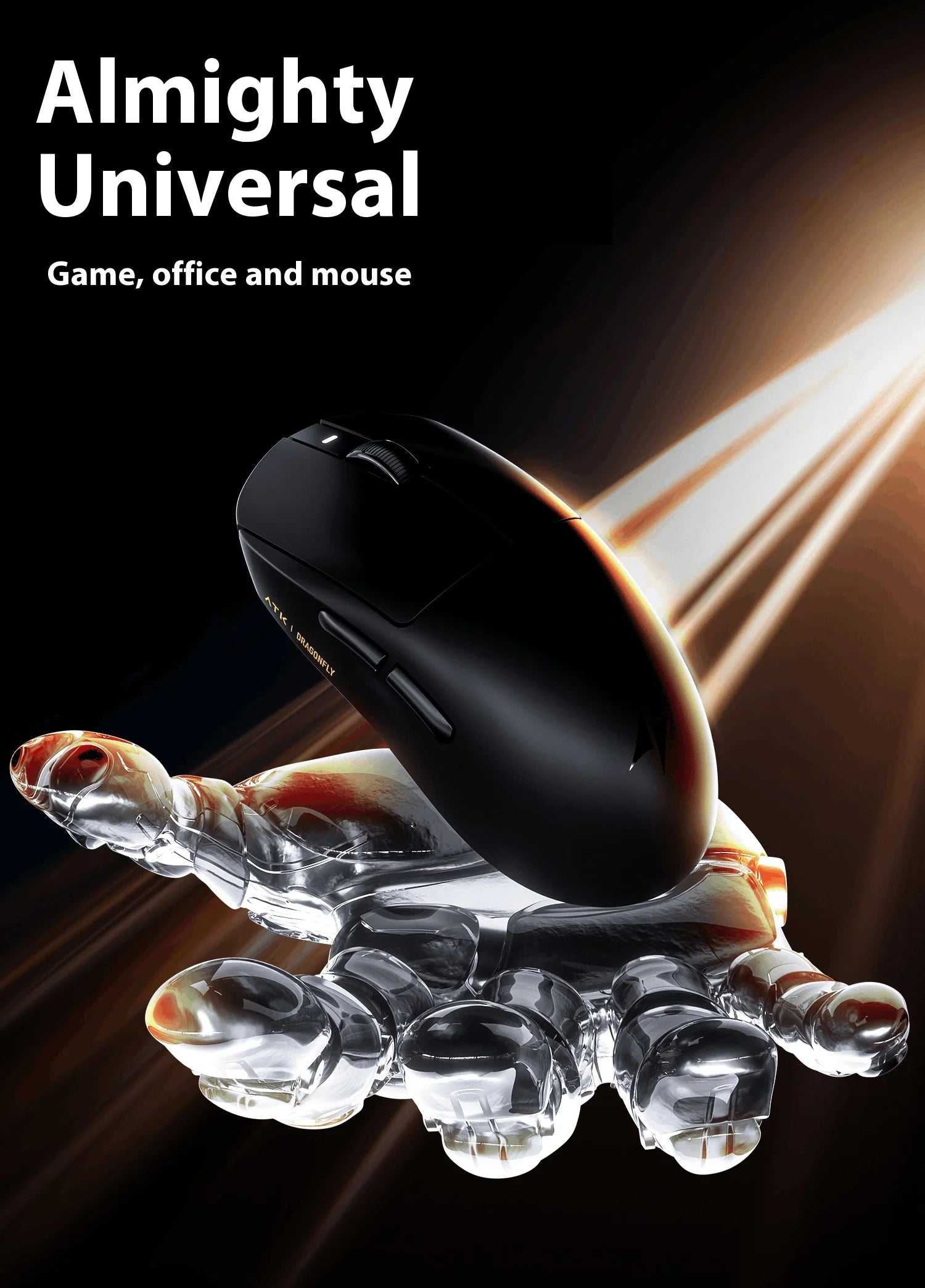 ATK Dragonfly A9 Ultra Gaming Mouse Lightweight Wireless 8k Support Ergonomics Star Flash Link Light Micro Motion boys' Gift