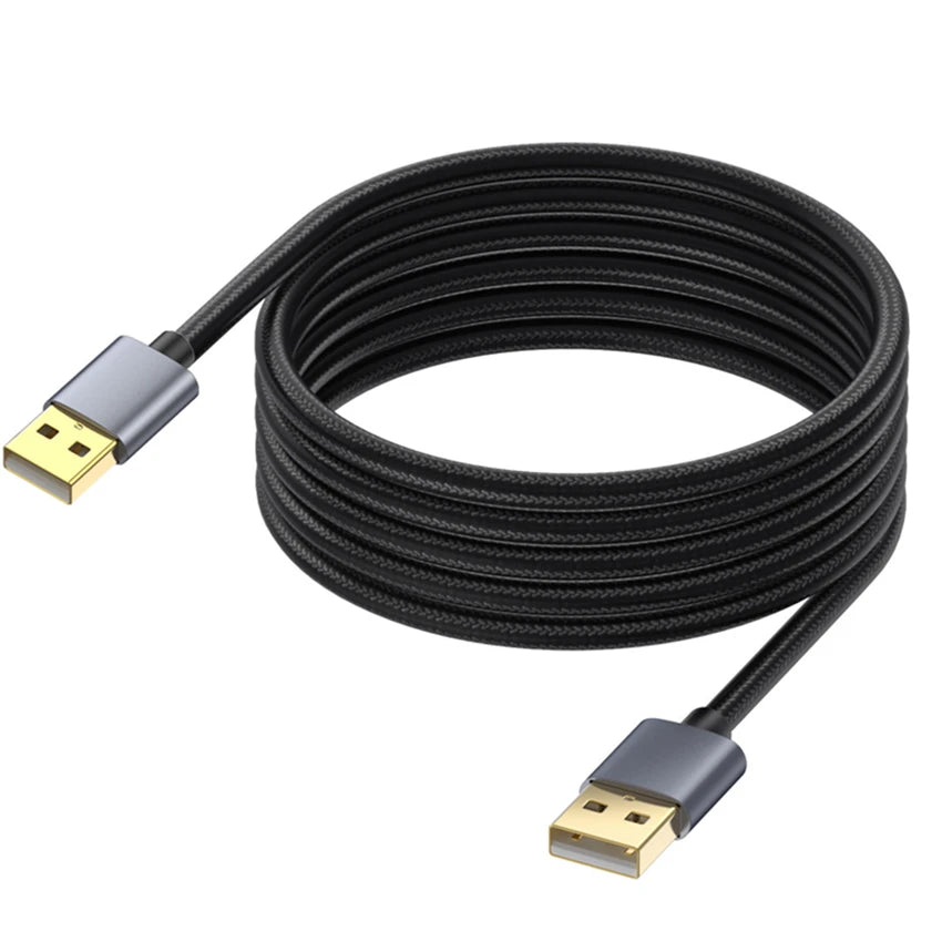 10m 5m USB 2.0 to USB Extension Cable USB A Male to Male USB3.0 2.0 Extender Cord Fast Data Transmission For Hard Drive Radiator