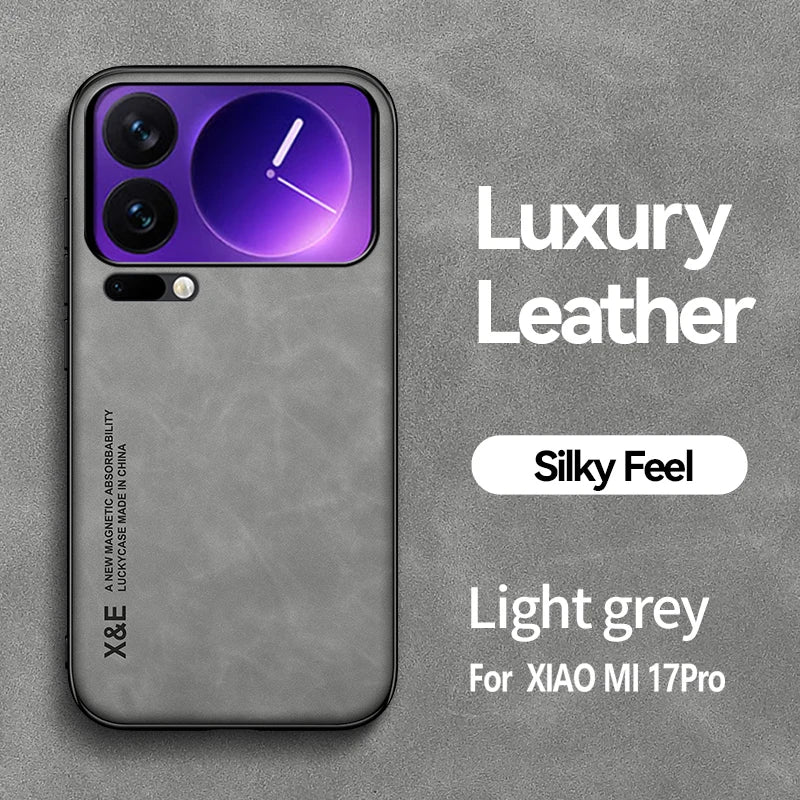 Shockproof Case for Xiaomi Mi 17 Pro Max Protective Cover Magnetic Car Holder Phone Coque Fundas Capa For Mi 17 Pro 17