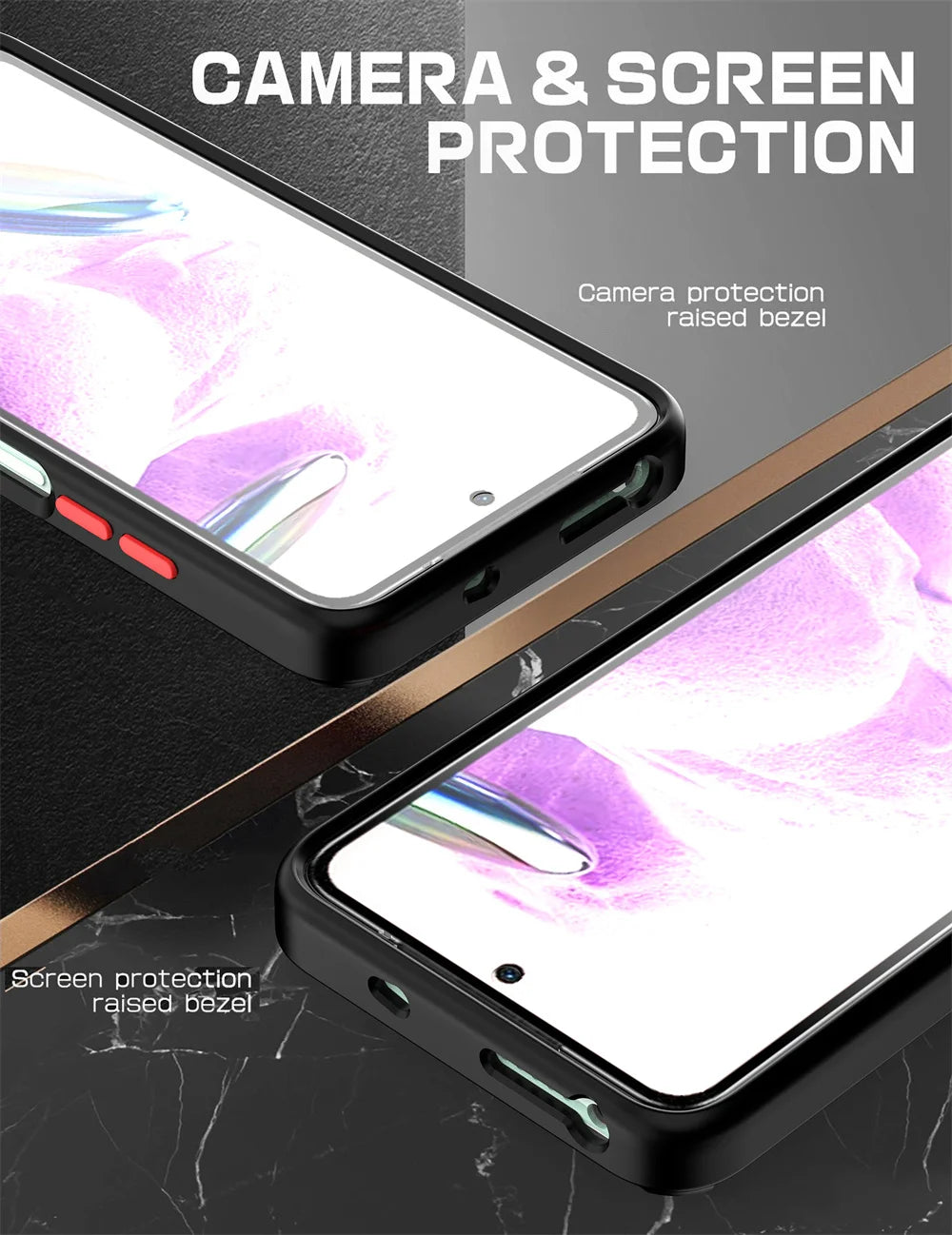 For Xiaomi Redmi Note 14 13 12S 4G 12 11 Pro 10 8 9S Redmi 9 10 10C 12 Cover NEW Shockproof Magnetic Case  Ring Holder