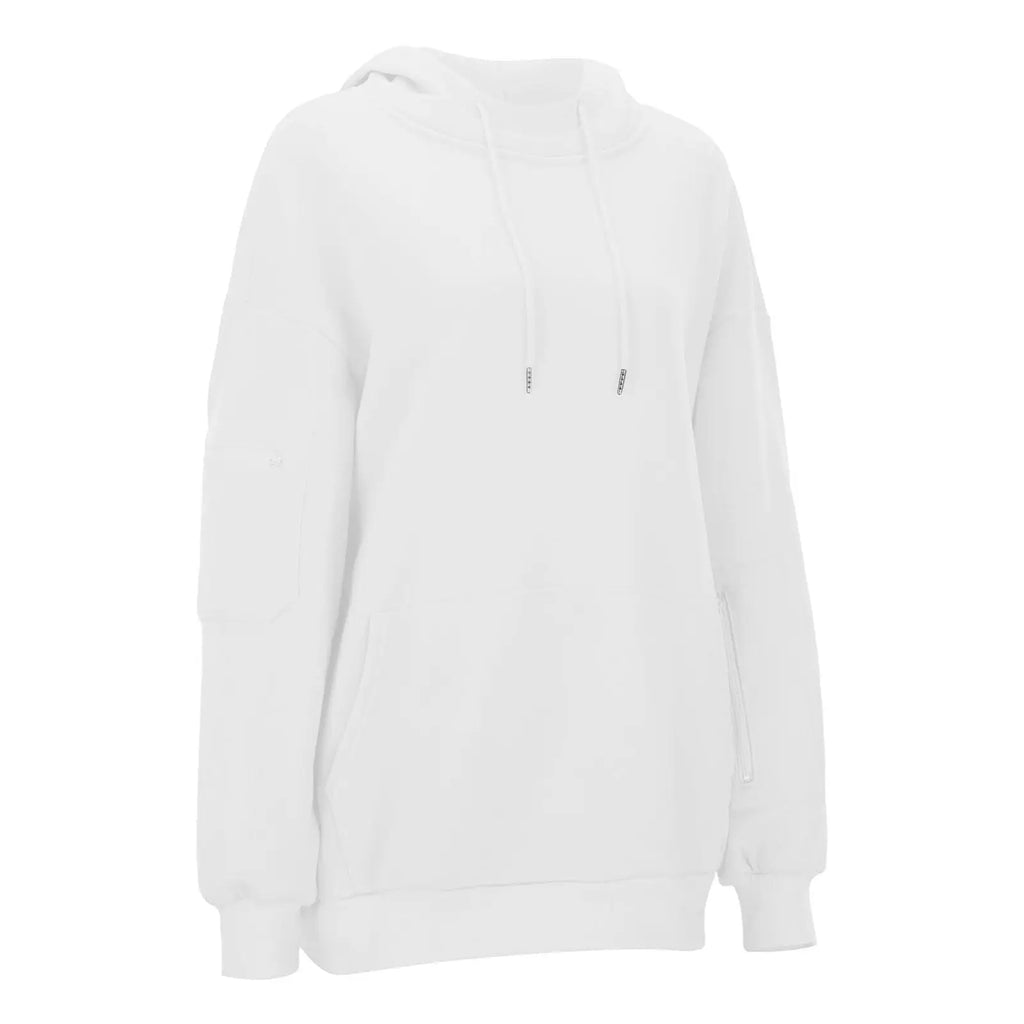 Unisex Hooded Sweatshirt With Built-In Eye Mask Casual Long Sleeved Solid Color Sports Pullover Loose Fit Sweatshirt 2025