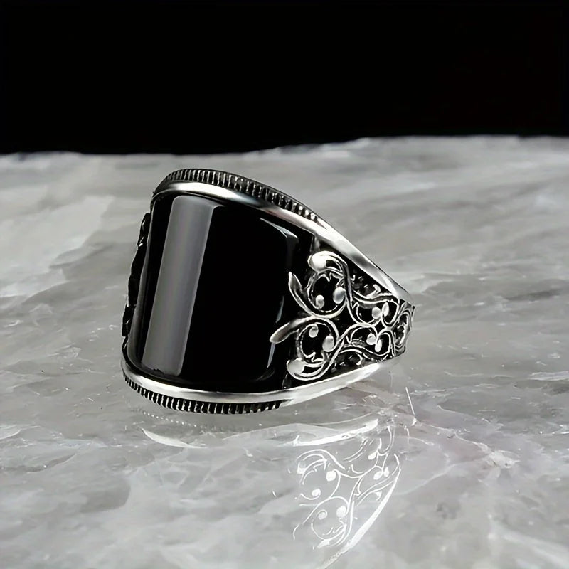Fashionable Stainless Steel Men's Ring, Suitable for Daily Outings, Can Also Be Used As A Gift, Halloween Gift