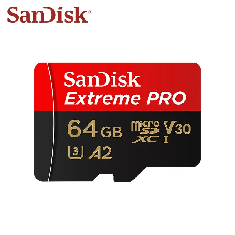 Original Sandisk Extreme PRO Card 32GB 64GB 128GB 256GB High Speed 512GB 1TB V30 Micro SD Card Class 10 UHS-I U3 Memory Card
