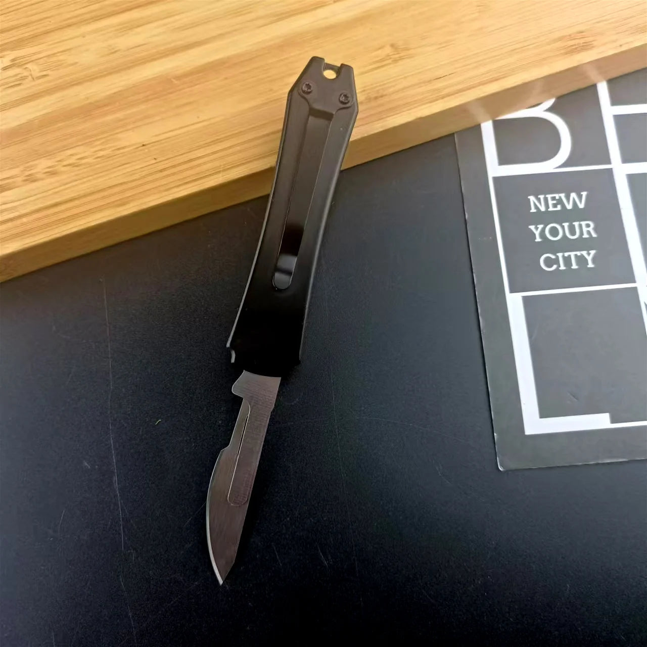 Durable 440C Steel Blade, Multi-purpose Outdoor Utility Pocket Small Knife, Zinc Alloy Handle, Adventure, Camping EDC Tools