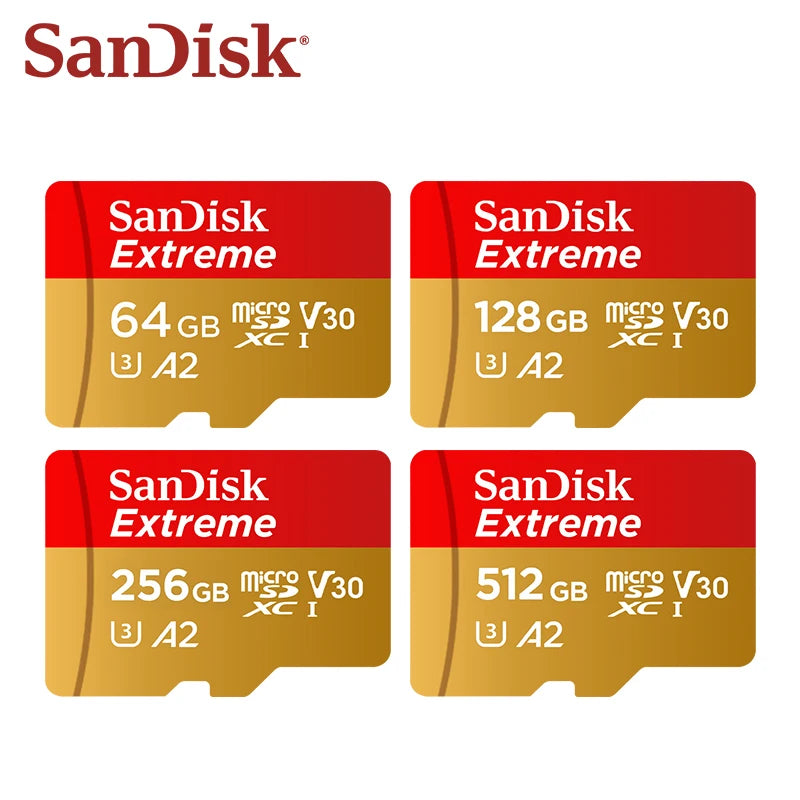 Lexar Extreme V30 microSD TF Card Original Memory Card for Drones Action Camera Max 190Mb/s Micro SD Card 32GB 64GB 128GB 256GB