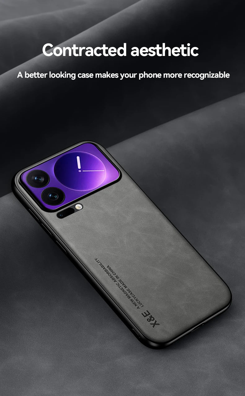 Shockproof Case for Xiaomi Mi 17 Pro Max Protective Cover Magnetic Car Holder Phone Coque Fundas Capa For Mi 17 Pro 17