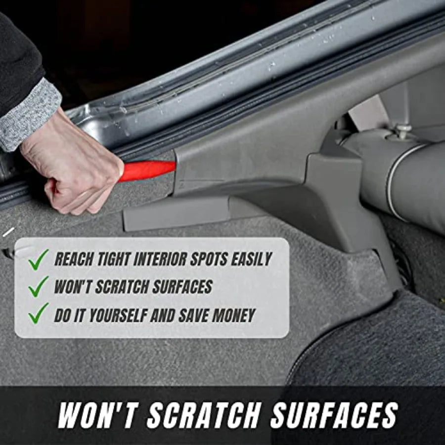 Auto Trim Removal Tool Set No Scratch Plastic Pry Tool Kit Auto Trim Tool Kit Car Tools Easy Door Panel Removal Tool Fastener R