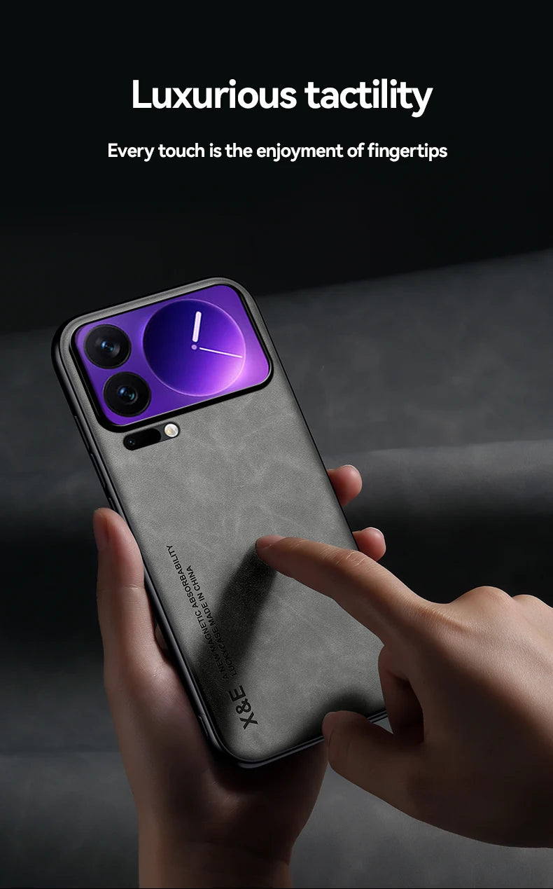 Shockproof Case for Xiaomi Mi 17 Pro Max Protective Cover Magnetic Car Holder Phone Coque Fundas Capa For Mi 17 Pro 17