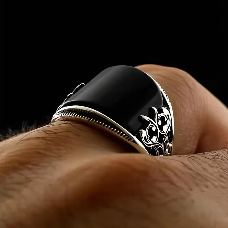 Fashionable Stainless Steel Men's Ring, Suitable for Daily Outings, Can Also Be Used As A Gift, Halloween Gift