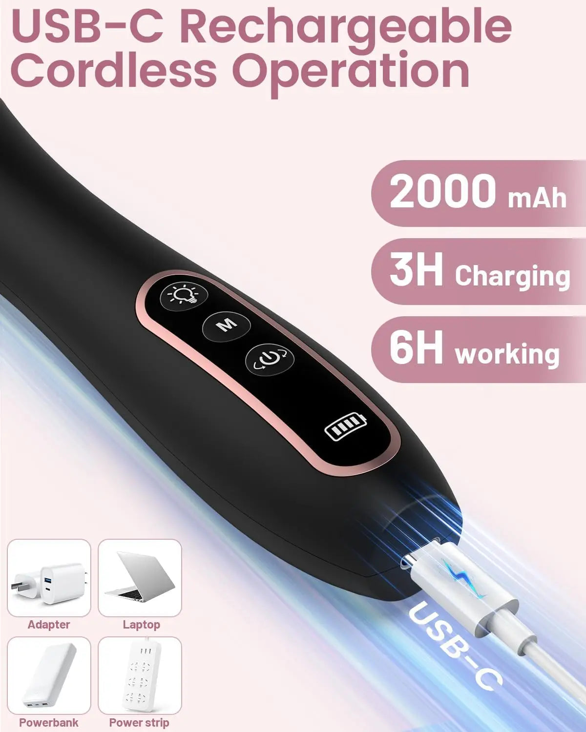 Professional Manicure Pedicure Kit, Cordless Electric Nail File Set, 10 Speeds PortableRechargeable Pedicure Tools For Feet