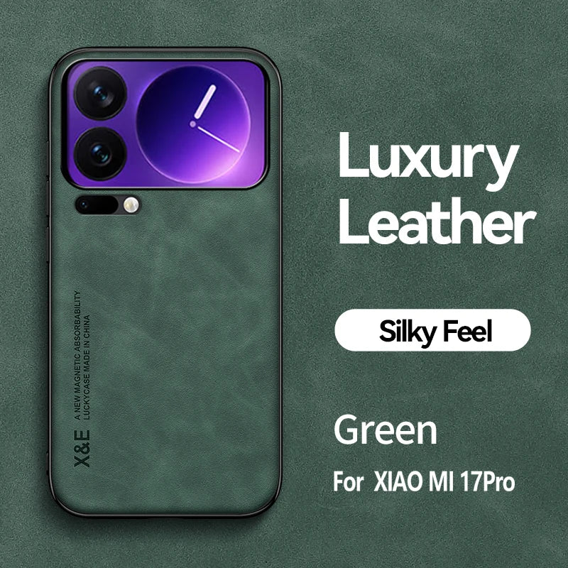 Shockproof Case for Xiaomi Mi 17 Pro Max Protective Cover Magnetic Car Holder Phone Coque Fundas Capa For Mi 17 Pro 17