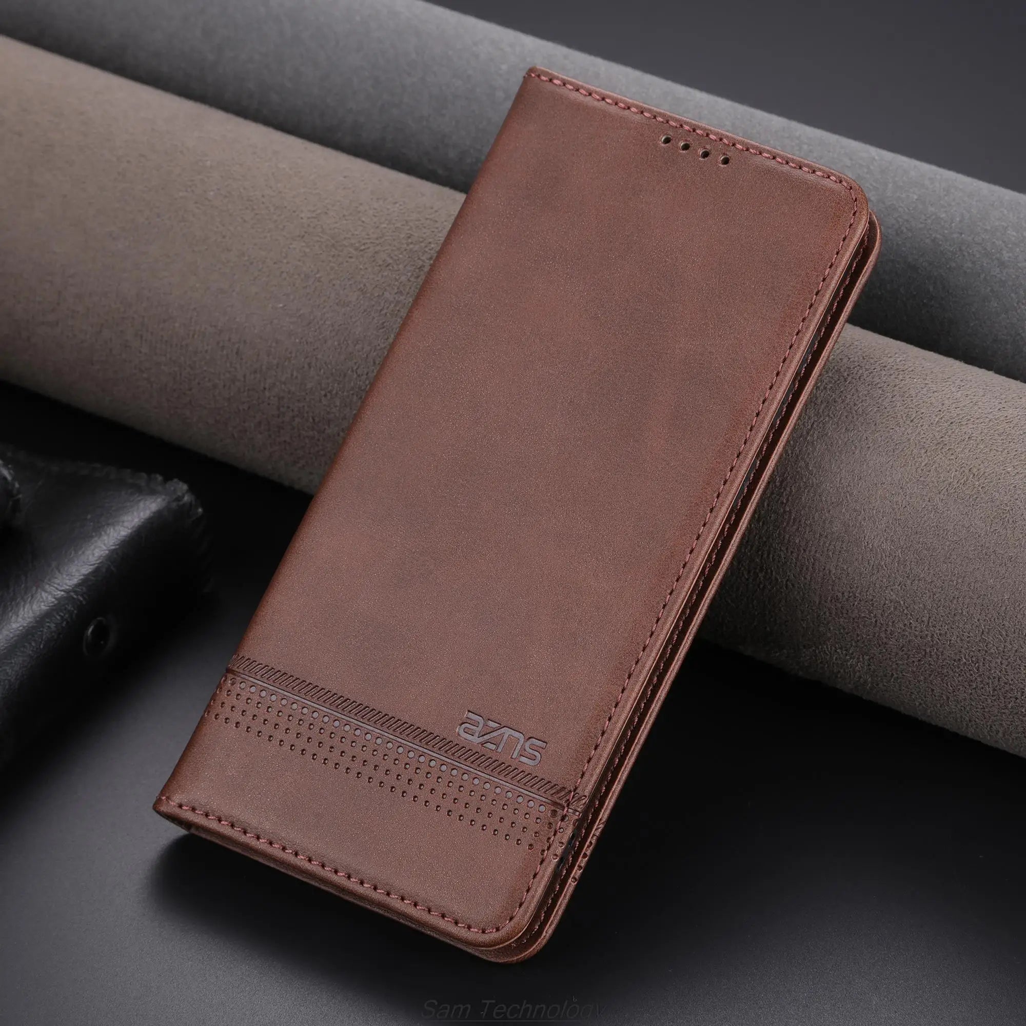 Deluxe Magnetic Adsorption Leather Fitted Case for Xiaomi 12 12x 12s  Flip Cover Protective Case Capa Fundas Coque Business