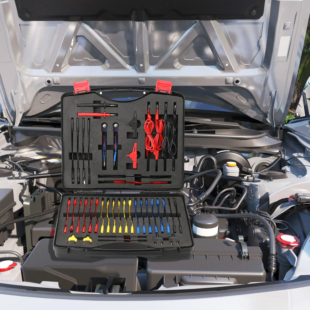 92Pcs/Set Car Multimeter Test Leads Kit Multi Function Electrical Relay Tester Probe Set Auto Diagnostic Tools 12V 24V