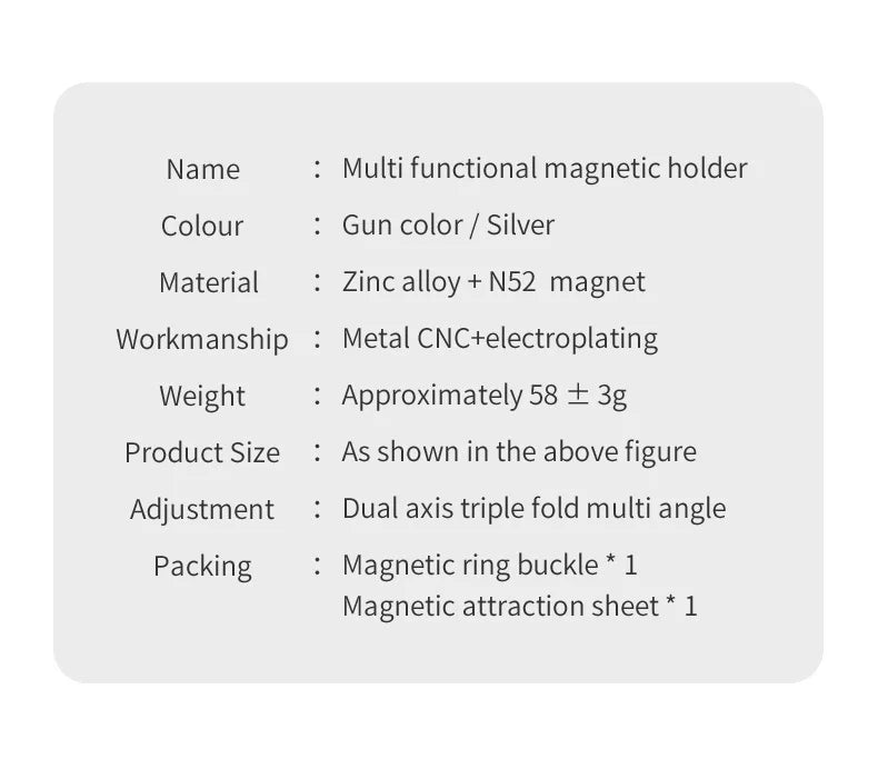 For Double-Sided Magnetic Phone Ring Holder for MagSafe Kickstand Magnet Grip for iPhone 16 15 14 For Huawei Xiaomi Stand Holder