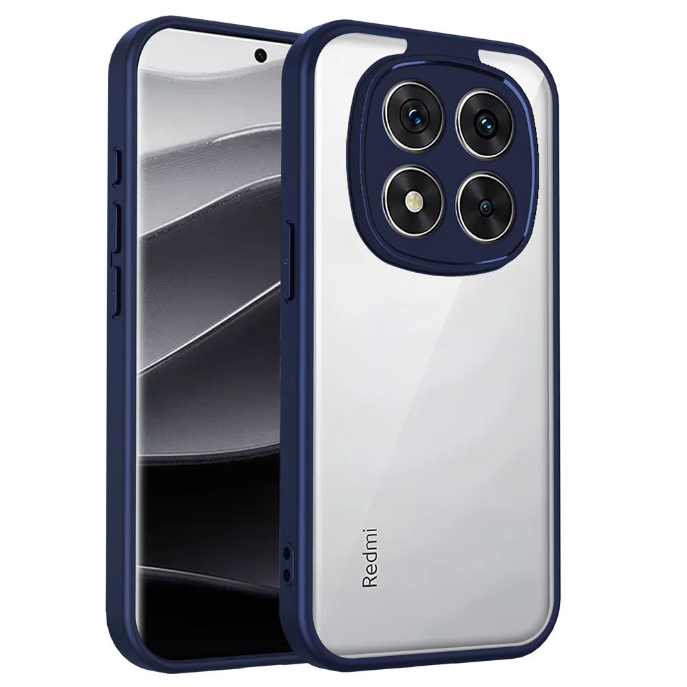 Redmi Note14Pro 5G Armor Shockproof Phone Case For Xiaomi Redmi Note 14 14Pro 13 14ProPlus Pro+ Matte Acrylic Clear Hard Cover