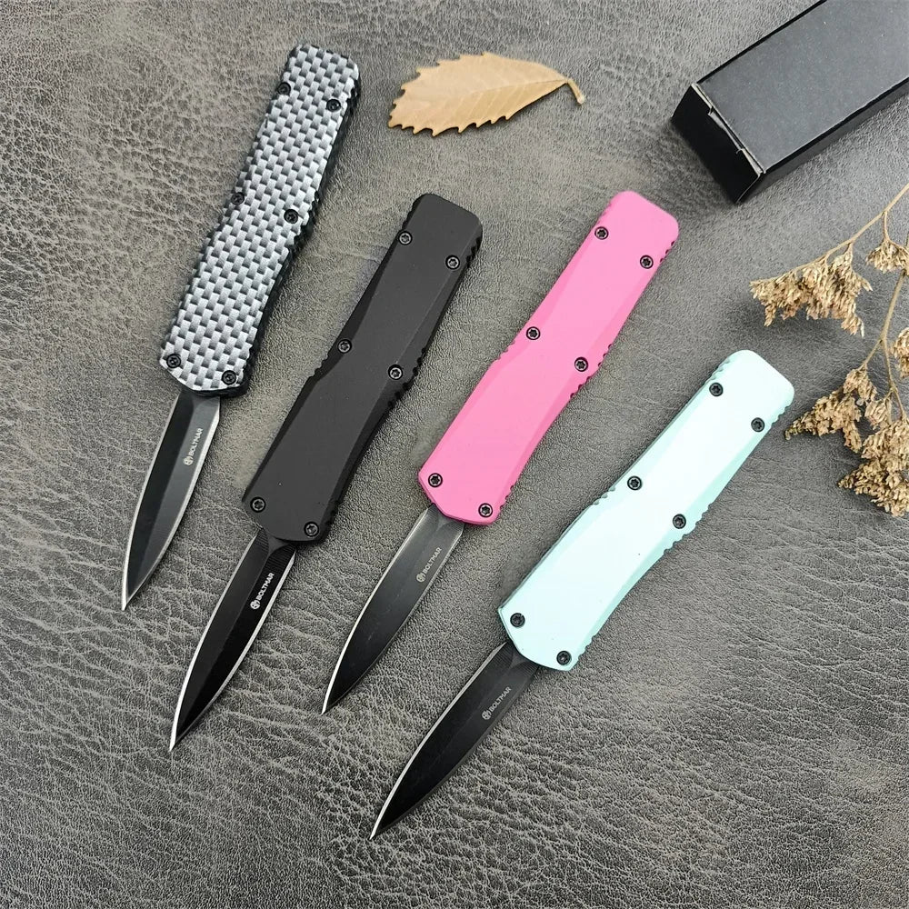 440C Blade Mini A07 Pocket Folding Knife Sharp Hunting Tactical Knives Camping Emergency Survival EDC Tools Zinc Alloy Handles