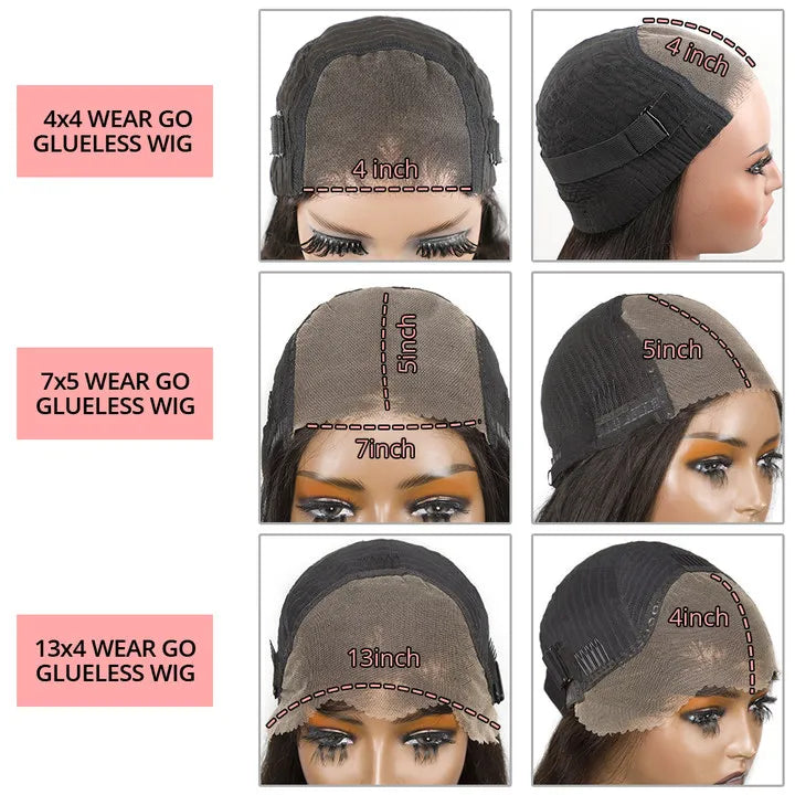 Water Wave 4x4 Closure Wigs Human Hair Glueless Bob Wig Human Hair Pre Plucked 13x4 Deep Curly Lace Front Wig 180% Density Full