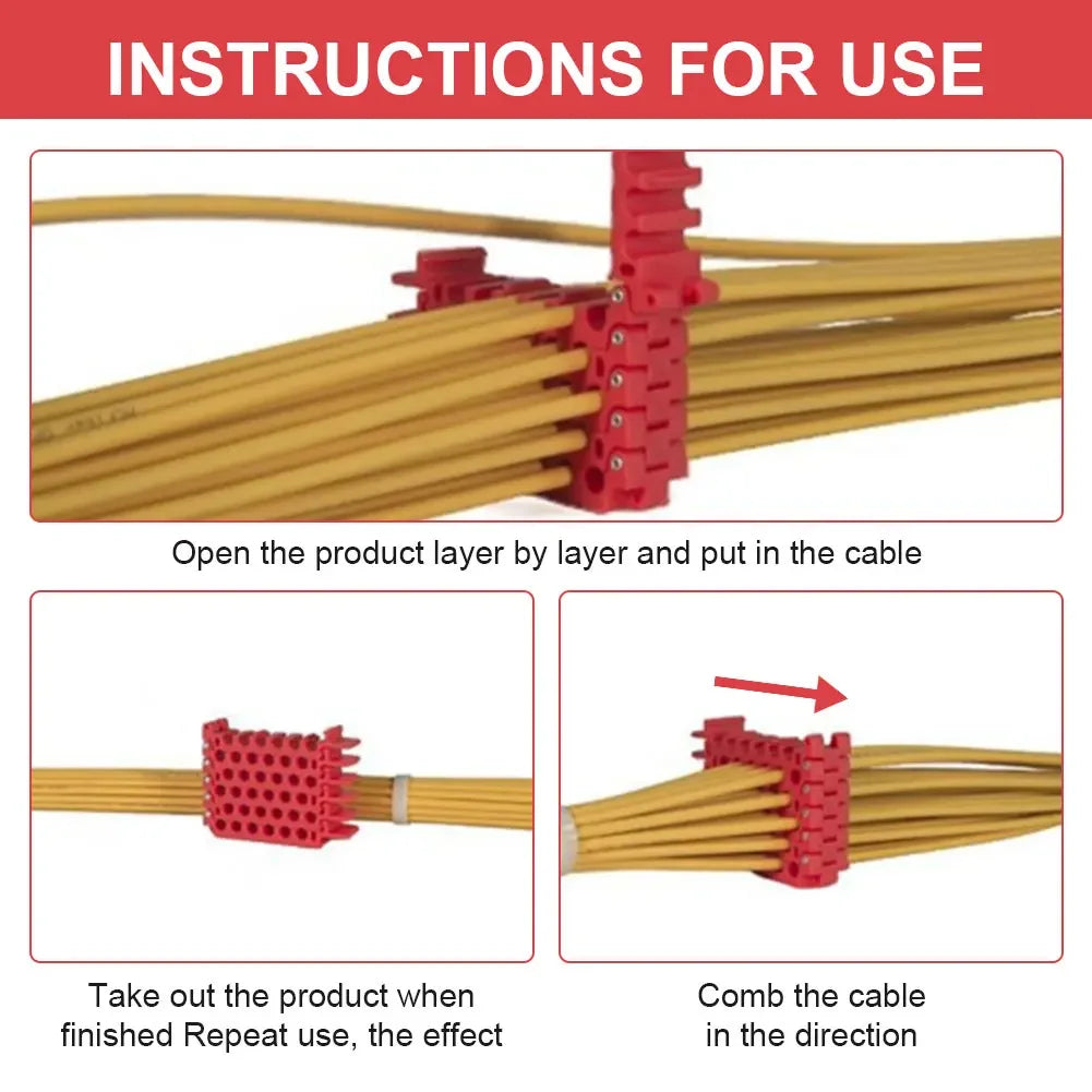 Cat 5 Cat 6 Network Cable Comb Machine Wire Harness Arrangement Tidy Tools for Data Center Server Rooms and Machine