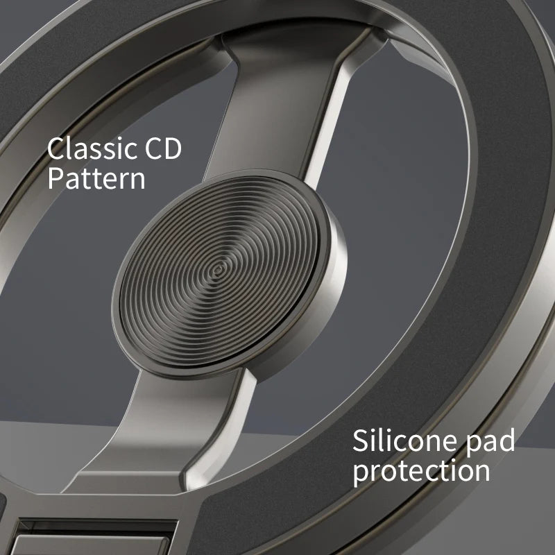 For Double-Sided Magnetic Phone Ring Holder for MagSafe Kickstand Magnet Grip for iPhone 16 15 14 For Huawei Xiaomi Stand Holder