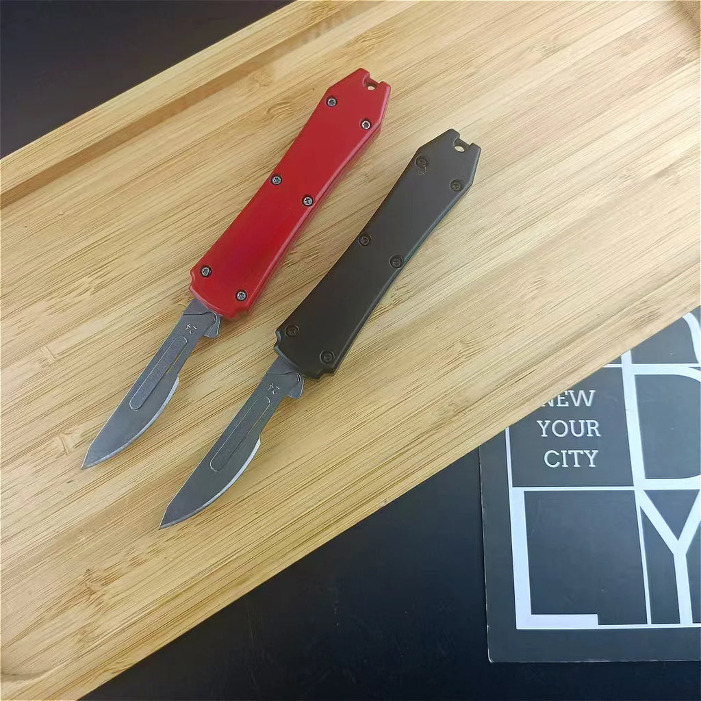 Durable 440C Steel Blade, Multi-purpose Outdoor Utility Pocket Small Knife, Zinc Alloy Handle, Adventure, Camping EDC Tools