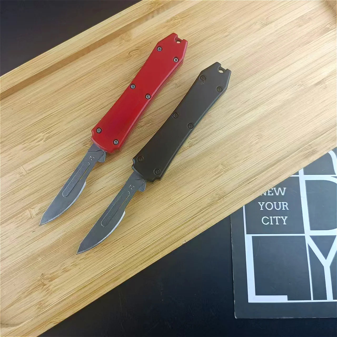 Durable 440C Steel Blade, Multi-purpose Outdoor Utility Pocket Small Knife, Zinc Alloy Handle, Adventure, Camping EDC Tools