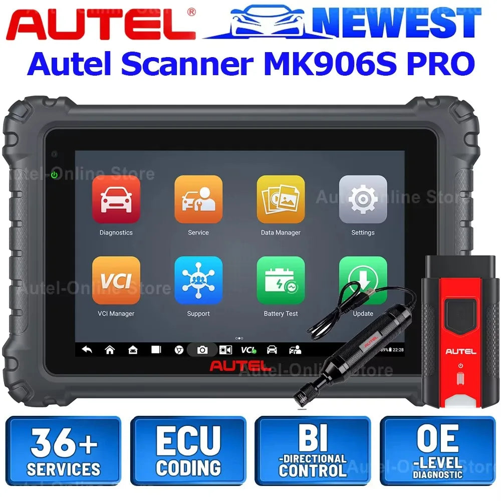 Autel MaxiCOM MK906S PRO MK906PRO Auto Diagnostic Scanner Release Diagnostic Tool OBD2 ECU Coding Diagnostic Tools PK MS906BT