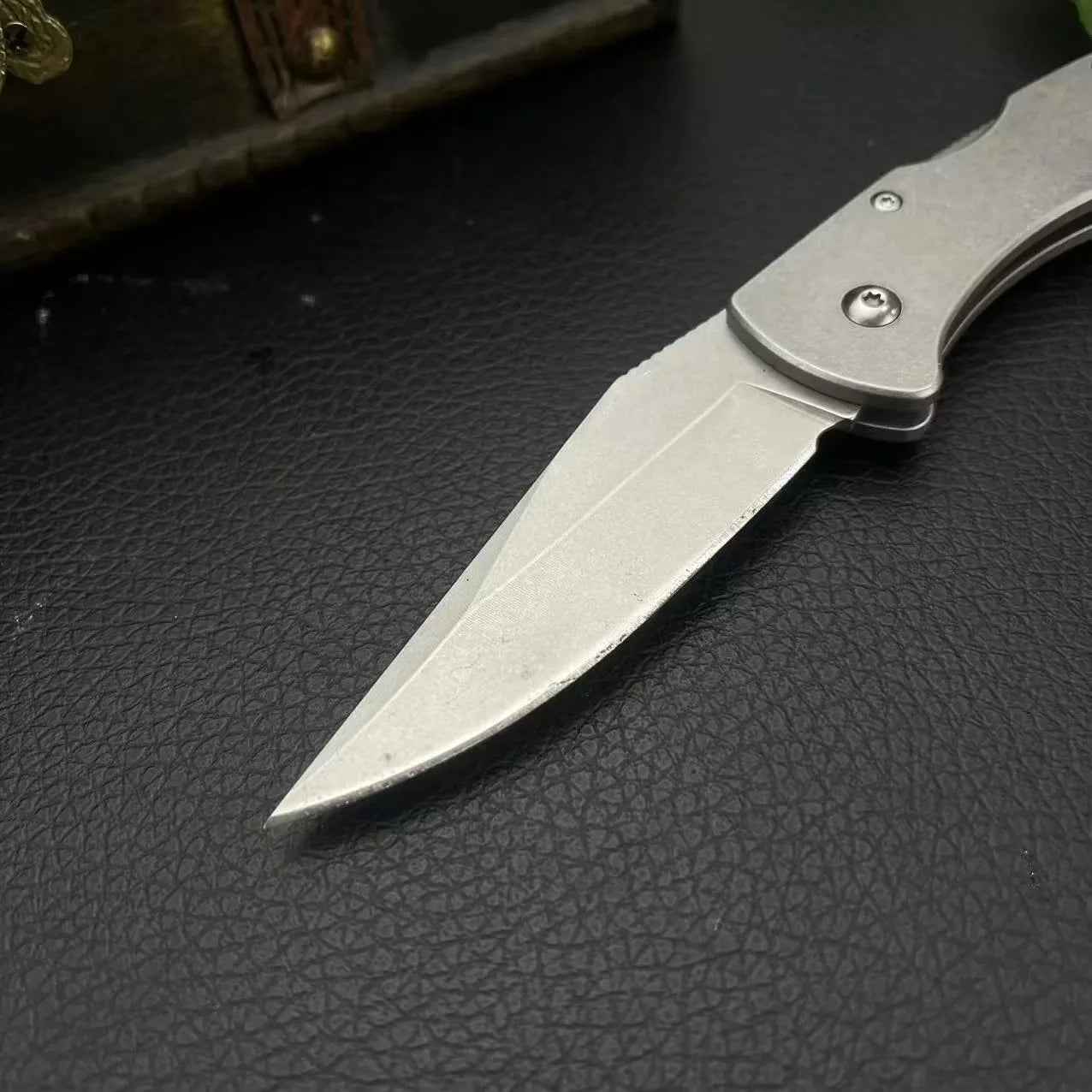 10402 Flipper Back Lock Folding Blade Knife 420 Steel Blade Camping Tactical Rescue Jackknife Outdoor Multi-purpose Tools