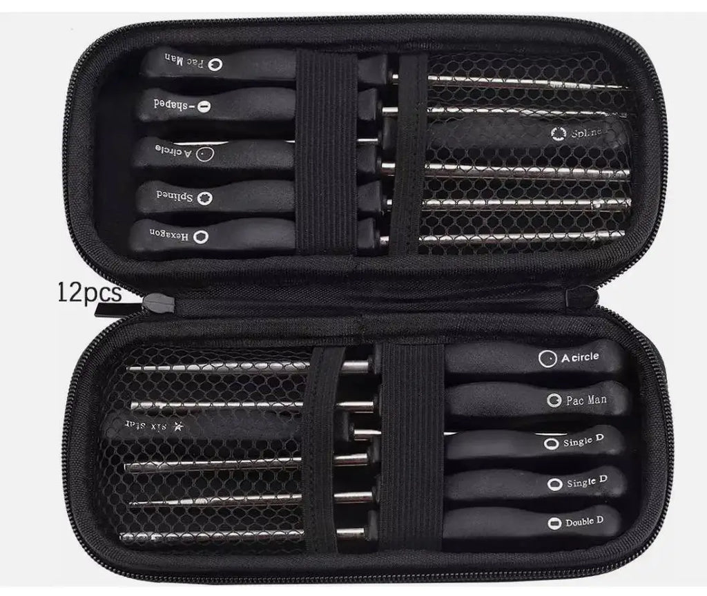 12PCS/Bag Multifunctional Screwdriver Set Carburetor Adjustment Tool Multi-head Tune-up Bolt Car Repair Maintenance Tools Kits