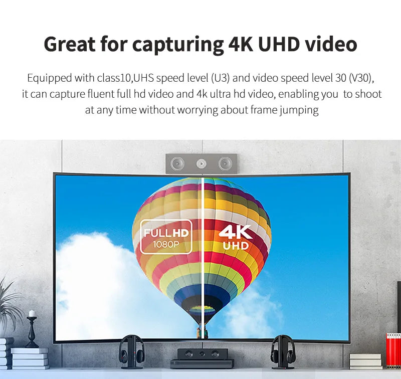 100% Original SanDisk Micro SD Card A1 A2 Memory Card 32GB 64GB 128GB 256GB 512GB 1TB microSD TF Card Storage UHS-I Cards U1 U3