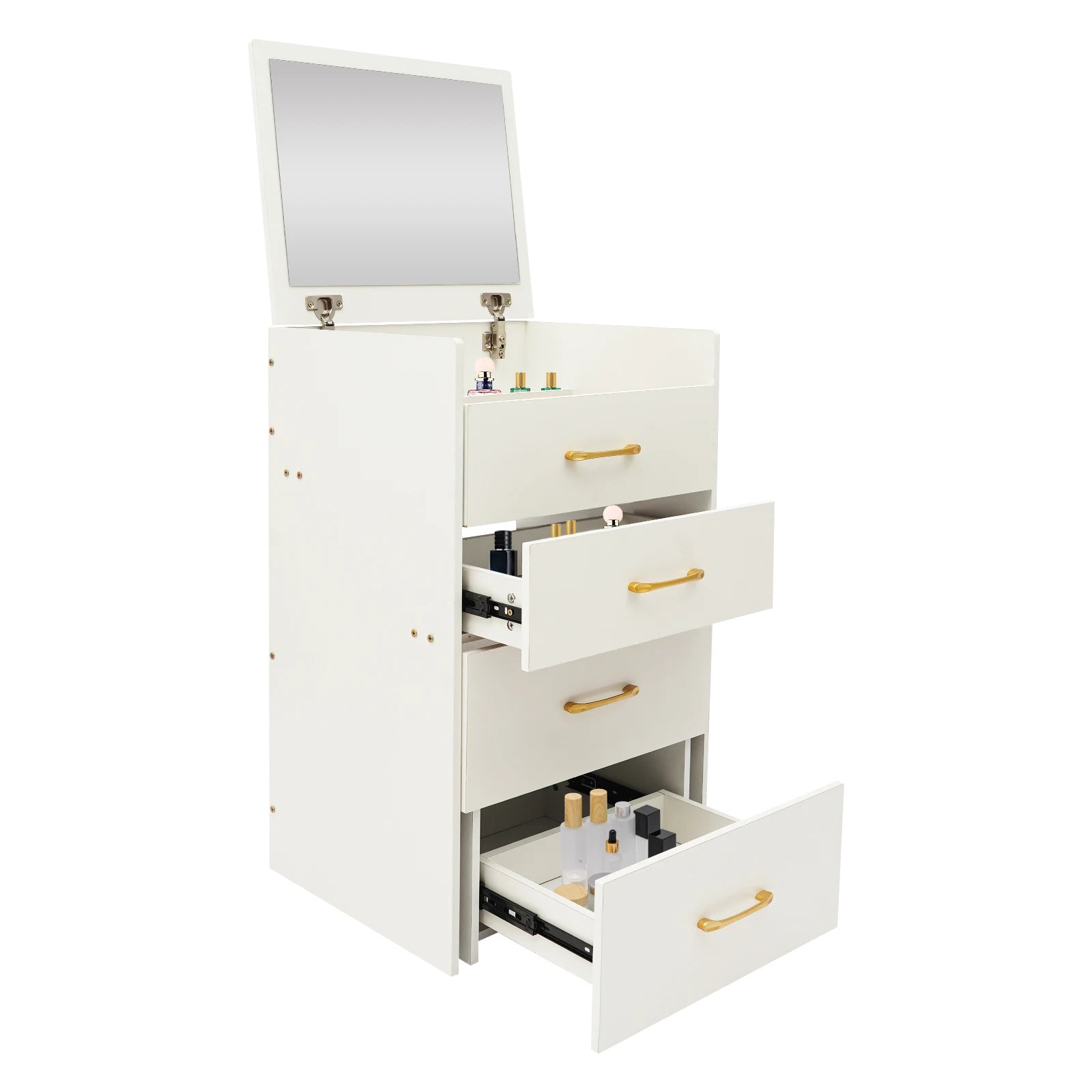 Makeup Desk With Mirror Compact Dressing Table Small Make Up Table For Home Bedrooms, Dressing Rooms 50*40*90cm